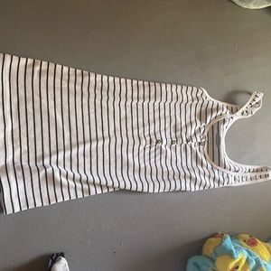 Slim stripped tank size xs